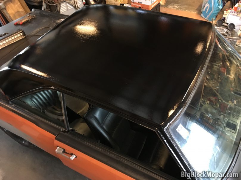 1973 Dodge Dart roof image in Black Paint